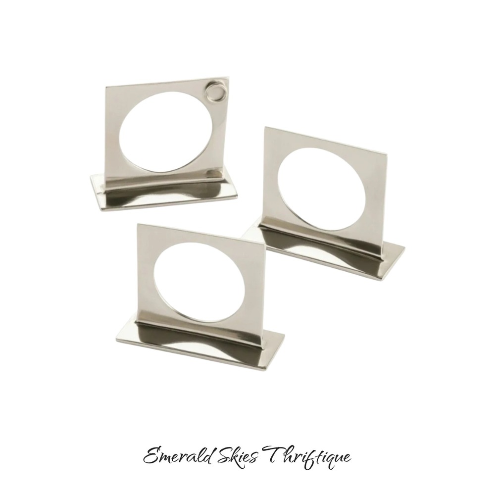 Pampered chef square napkin rings #2189 (3 packages)2 per package. New free ship